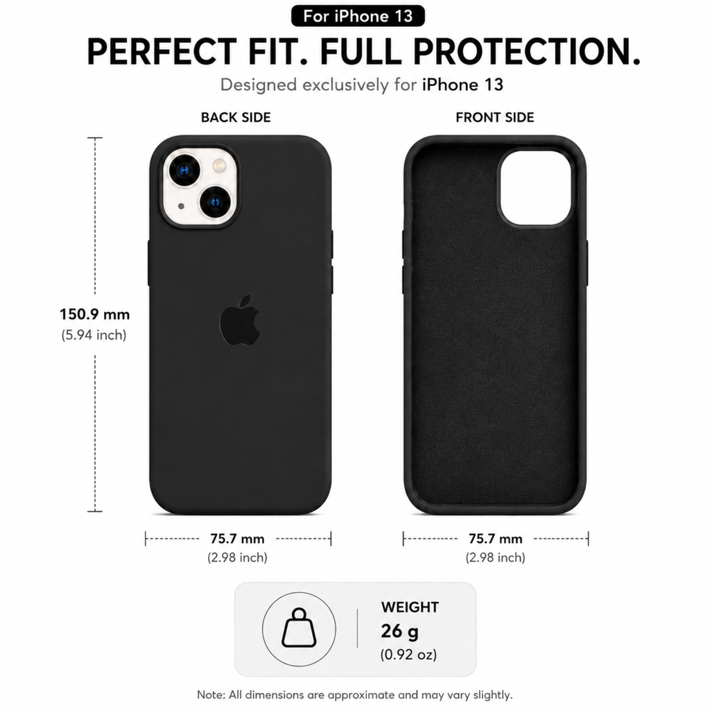 Anti-Fingerprint Premium Silicone Case for iPhone 13