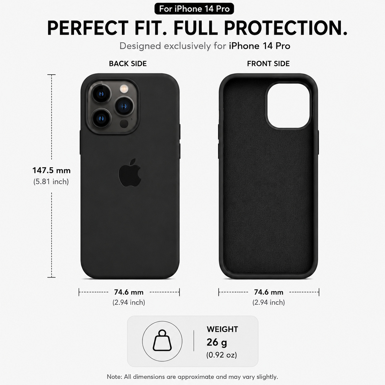 Anti-Fingerprint Premium Silicone Case for iPhone 14 Pro