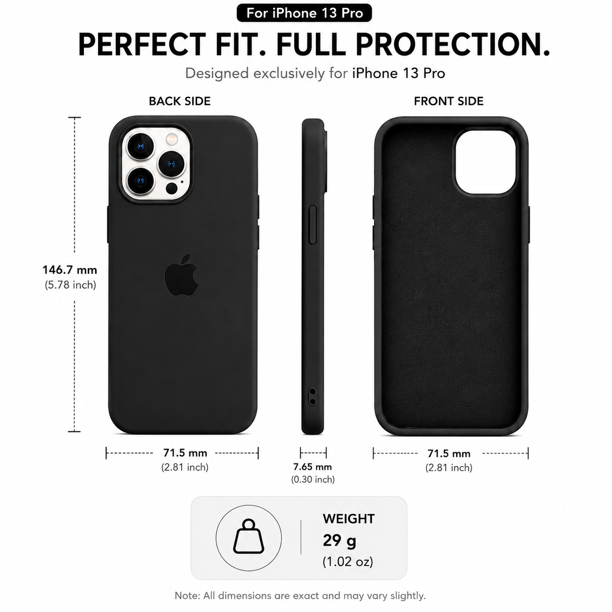 Anti-Fingerprint Premium Silicone Case for iPhone 13 Pro