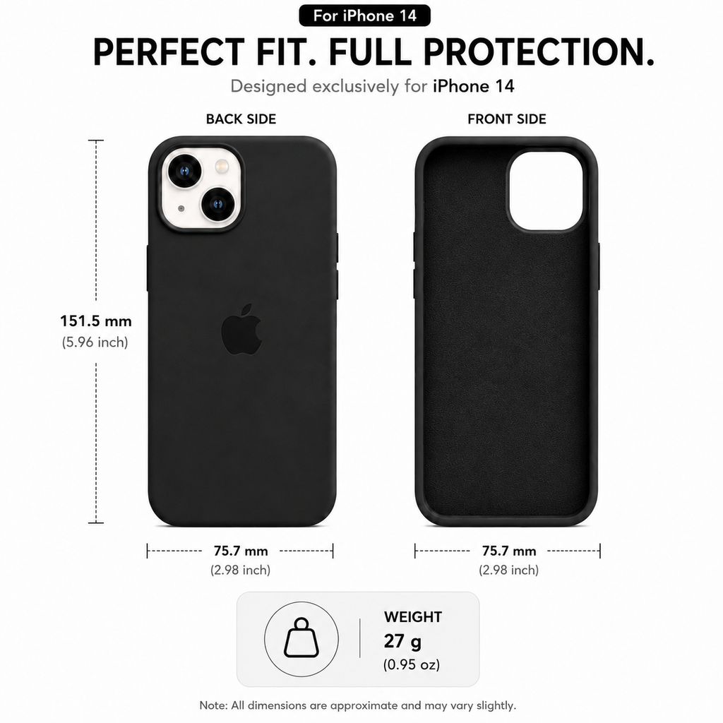 Anti-Fingerprint Premium Silicone Case for iPhone 14