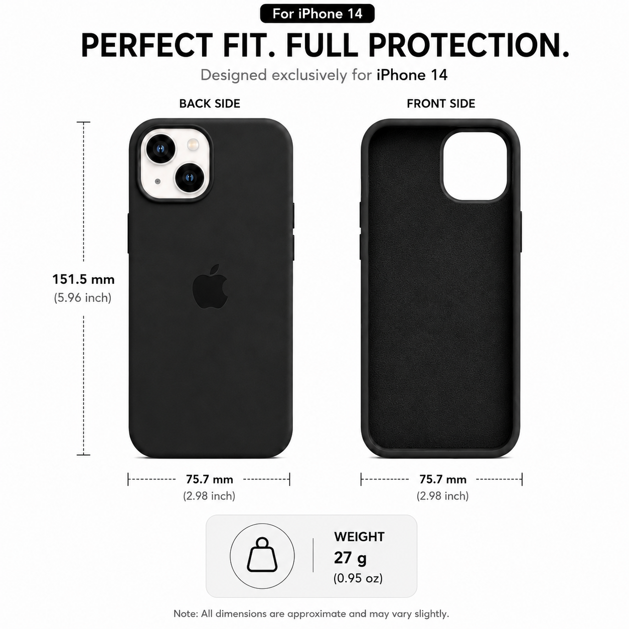 Anti-Fingerprint Premium Silicone Case for iPhone 14