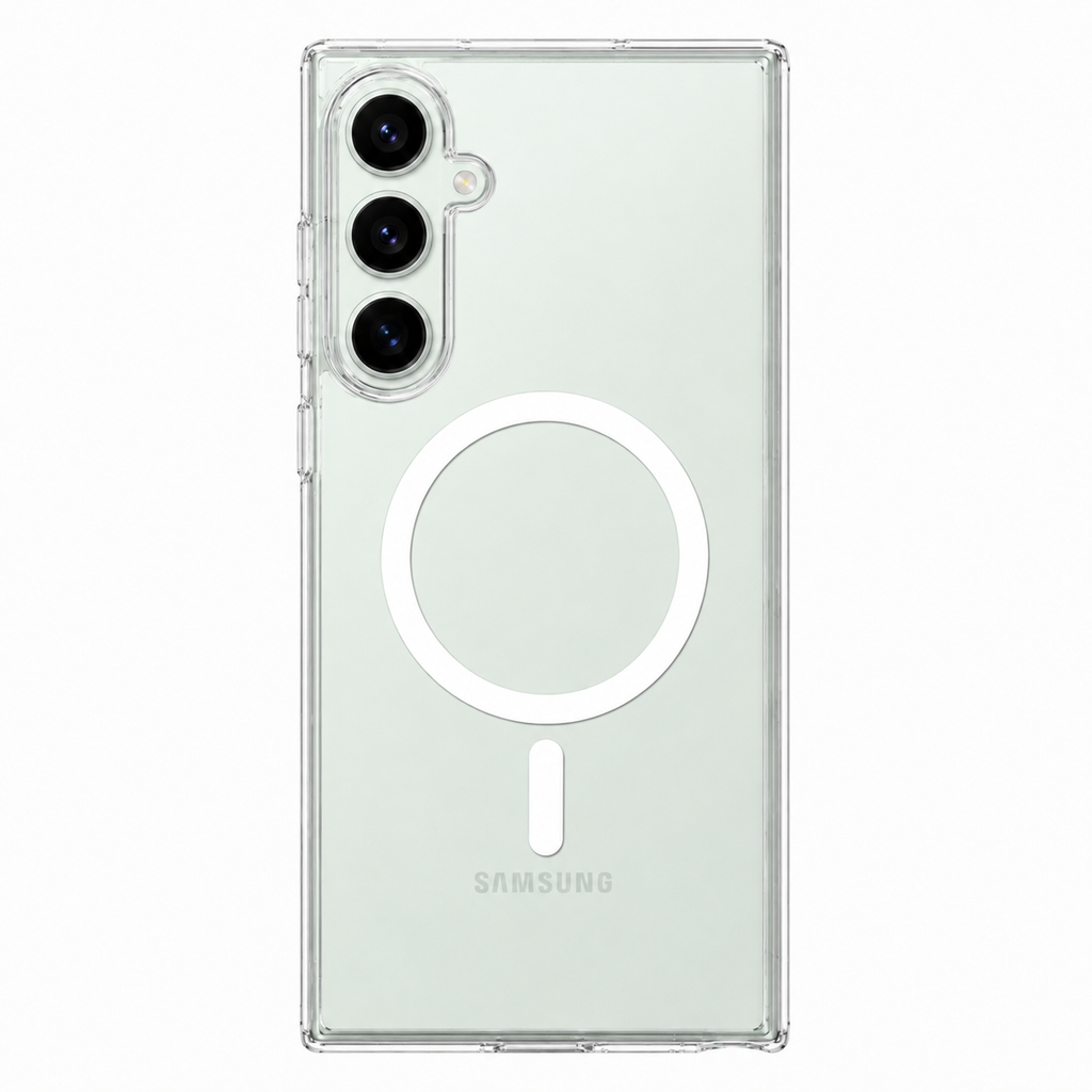 Anti Yellow Clear Case with N52 MagSafe for Samsung S25