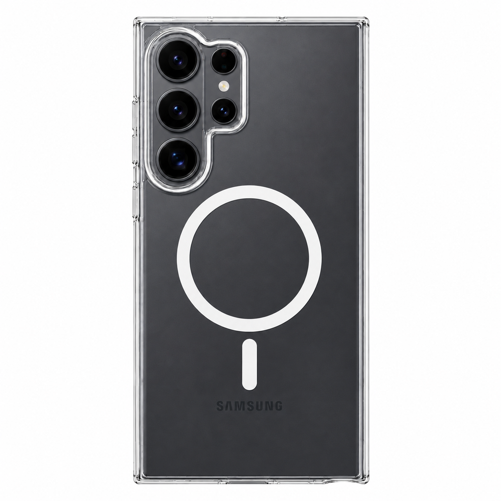 Anti Yellow Clear Case with N52 MagSafe for Samsung S25 Ultra