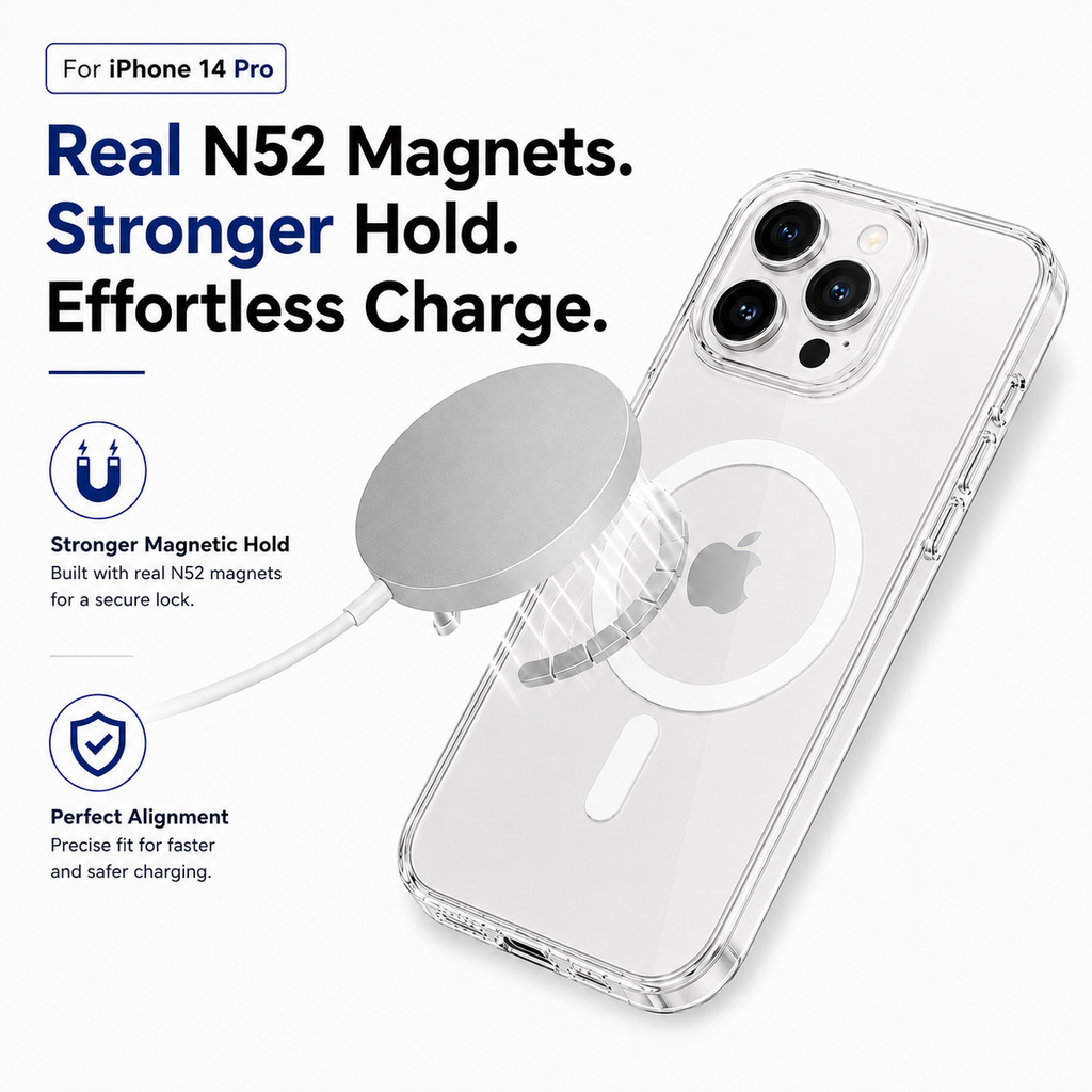 N52 MagSafe Clear Case for iPhone 14 Pro
