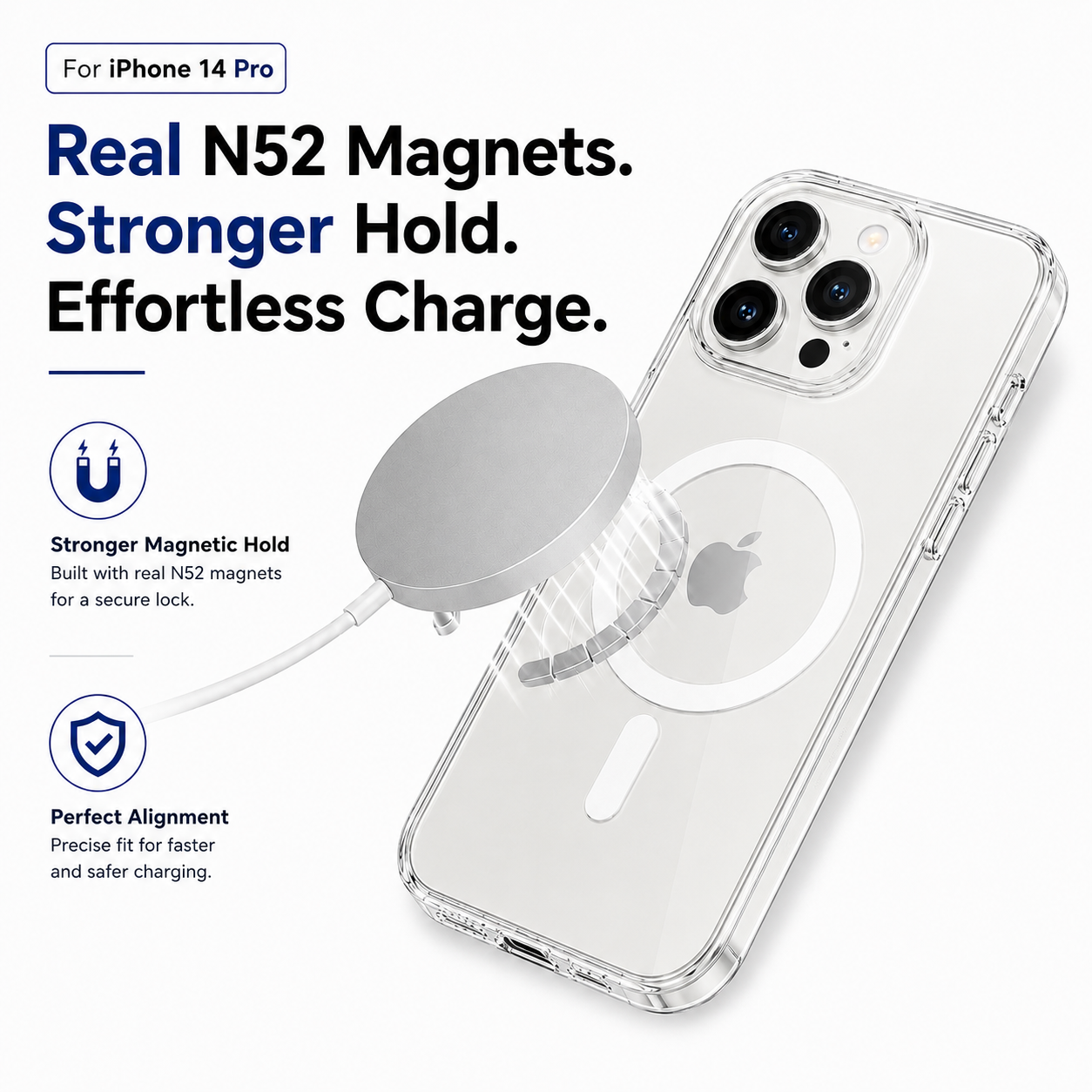 N52 MagSafe Clear Case for iPhone 14 Pro