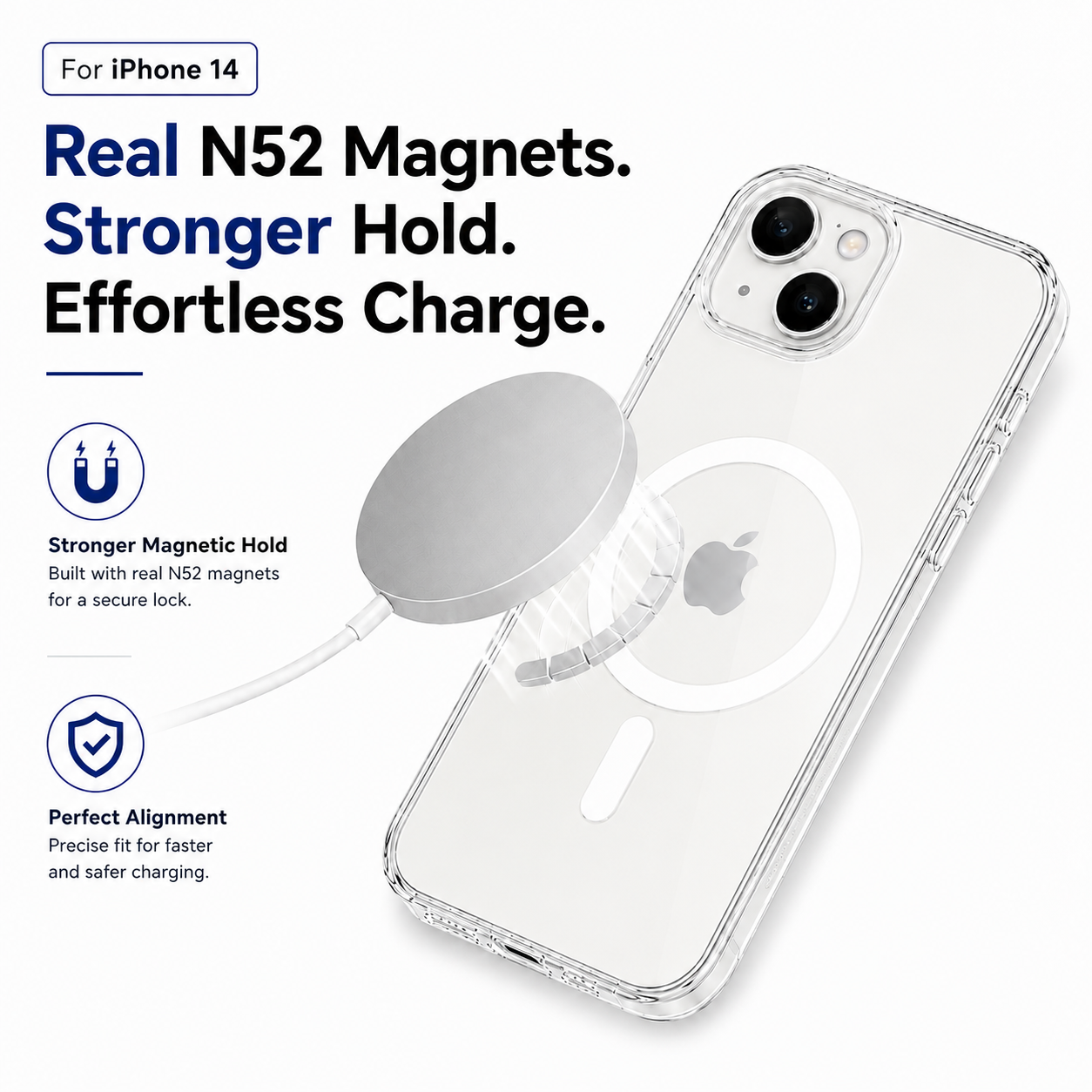 N52 MagSafe Clear Case for iPhone 14