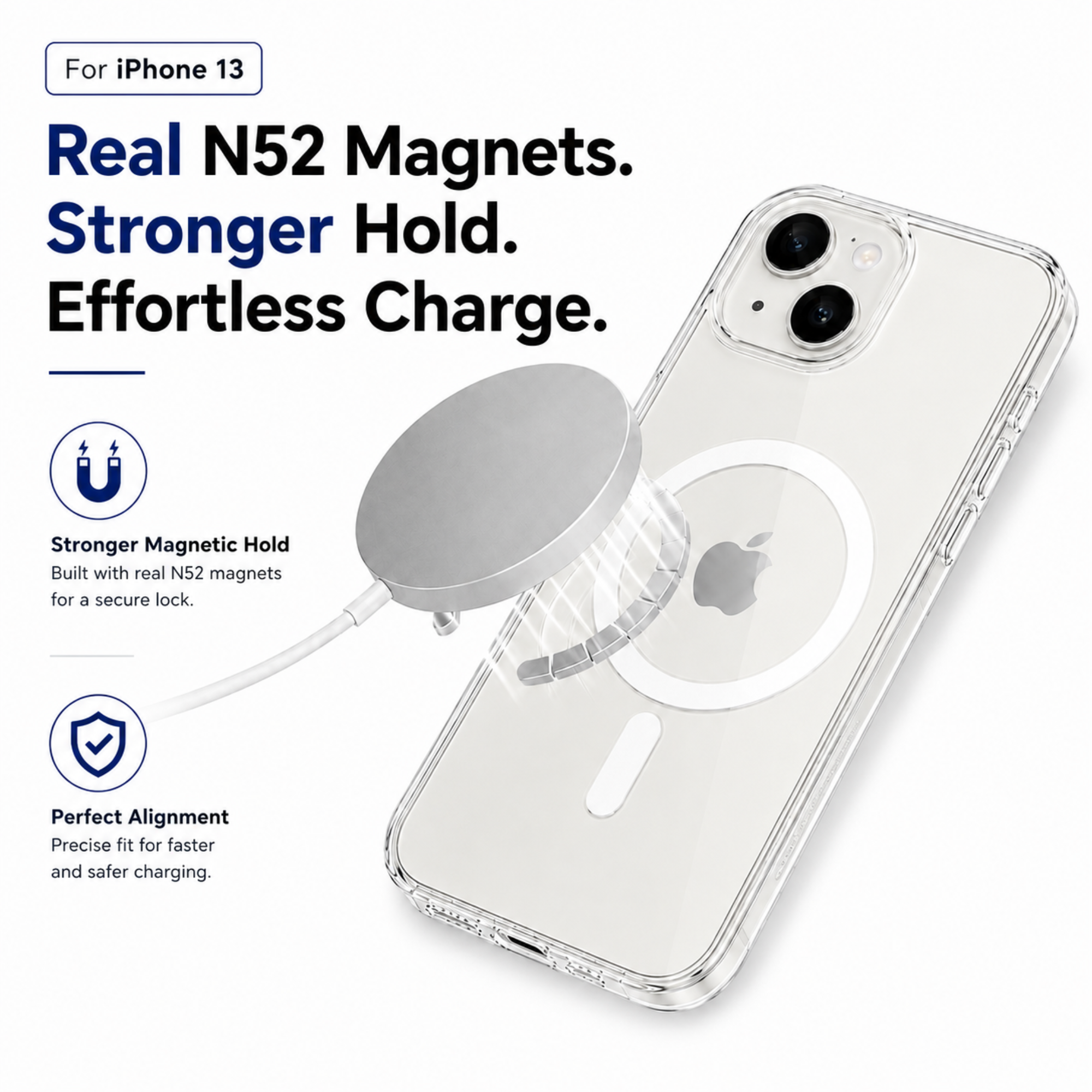 N52 MagSafe Clear Case for iPhone 13