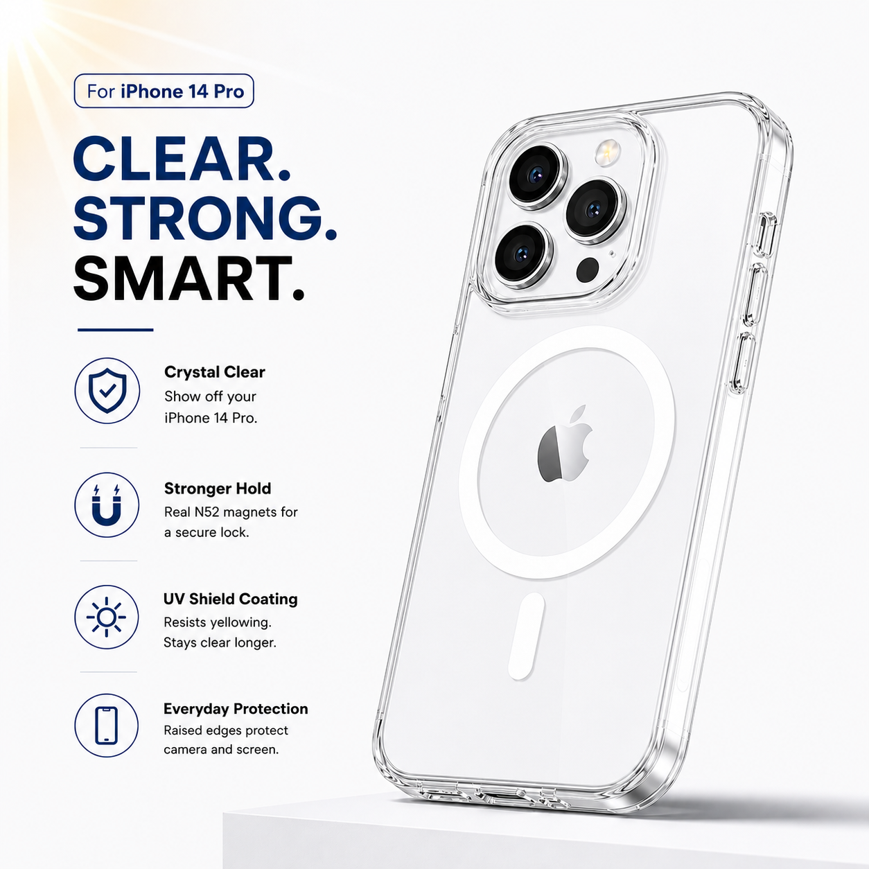 N52 MagSafe Clear Case for iPhone 14 Pro