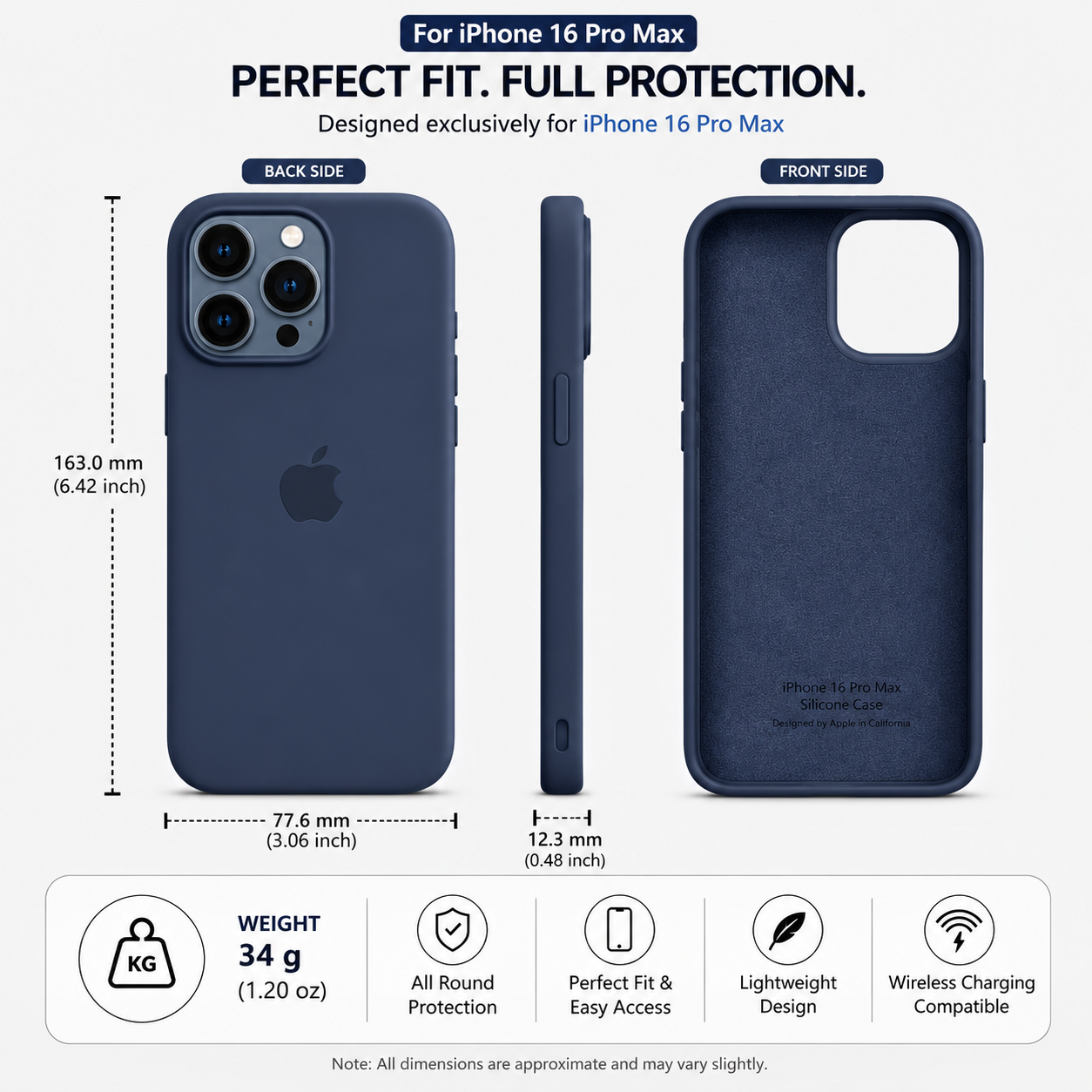 Olive Green Anti-Fingerprint Premium Silicone Case for iPhone 16 Pro Max