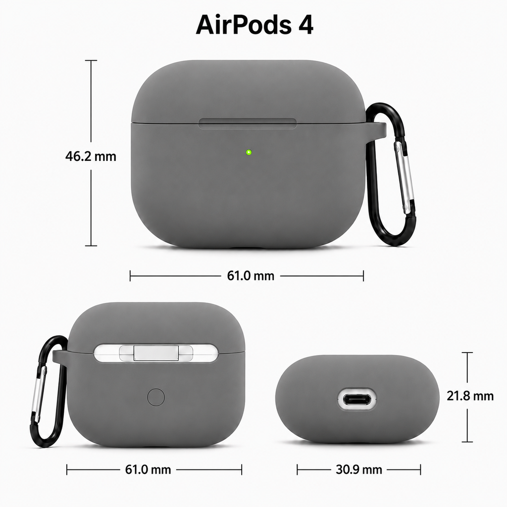 Soft Silicone Protective Case for AirPods 4
