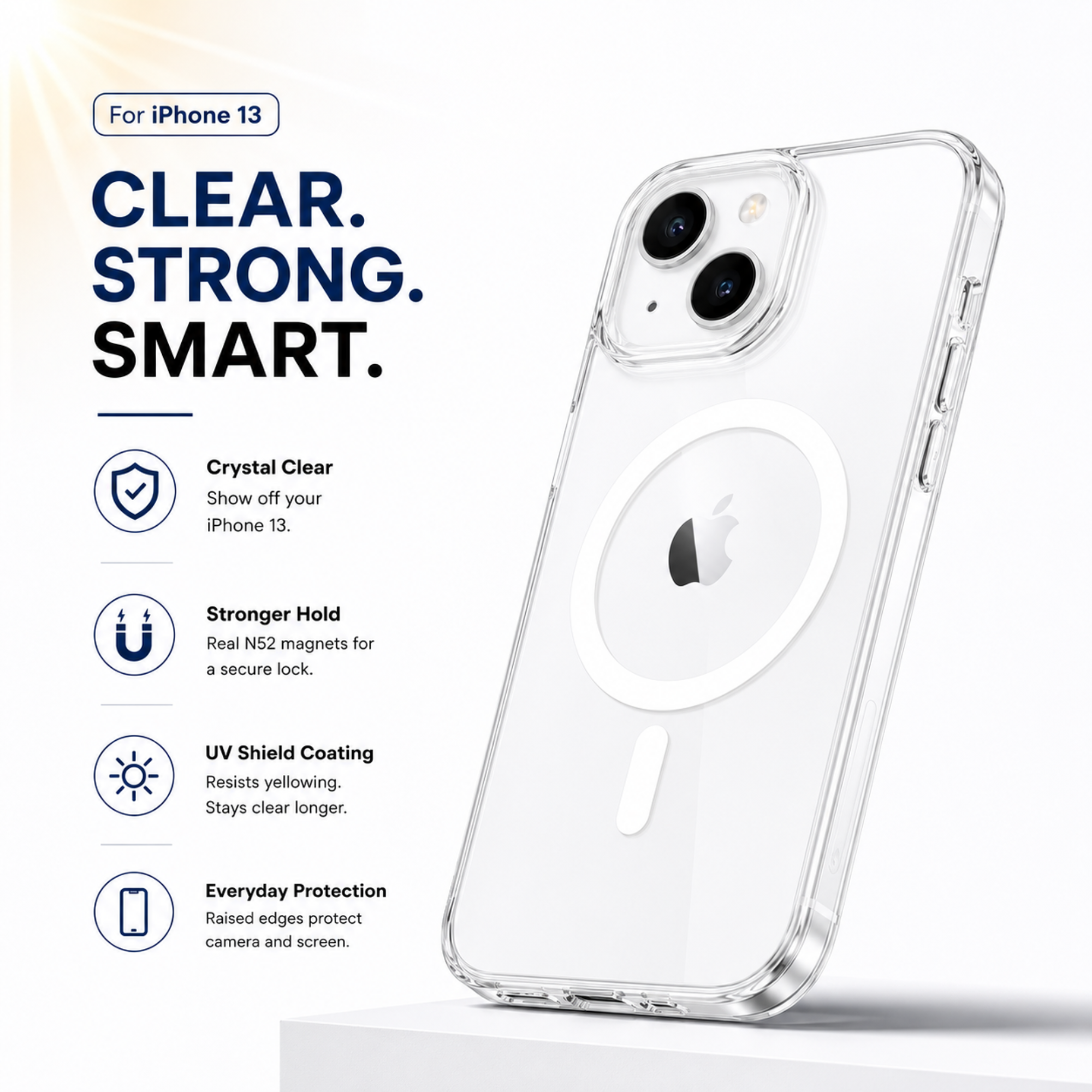 N52 MagSafe Clear Case for iPhone 13