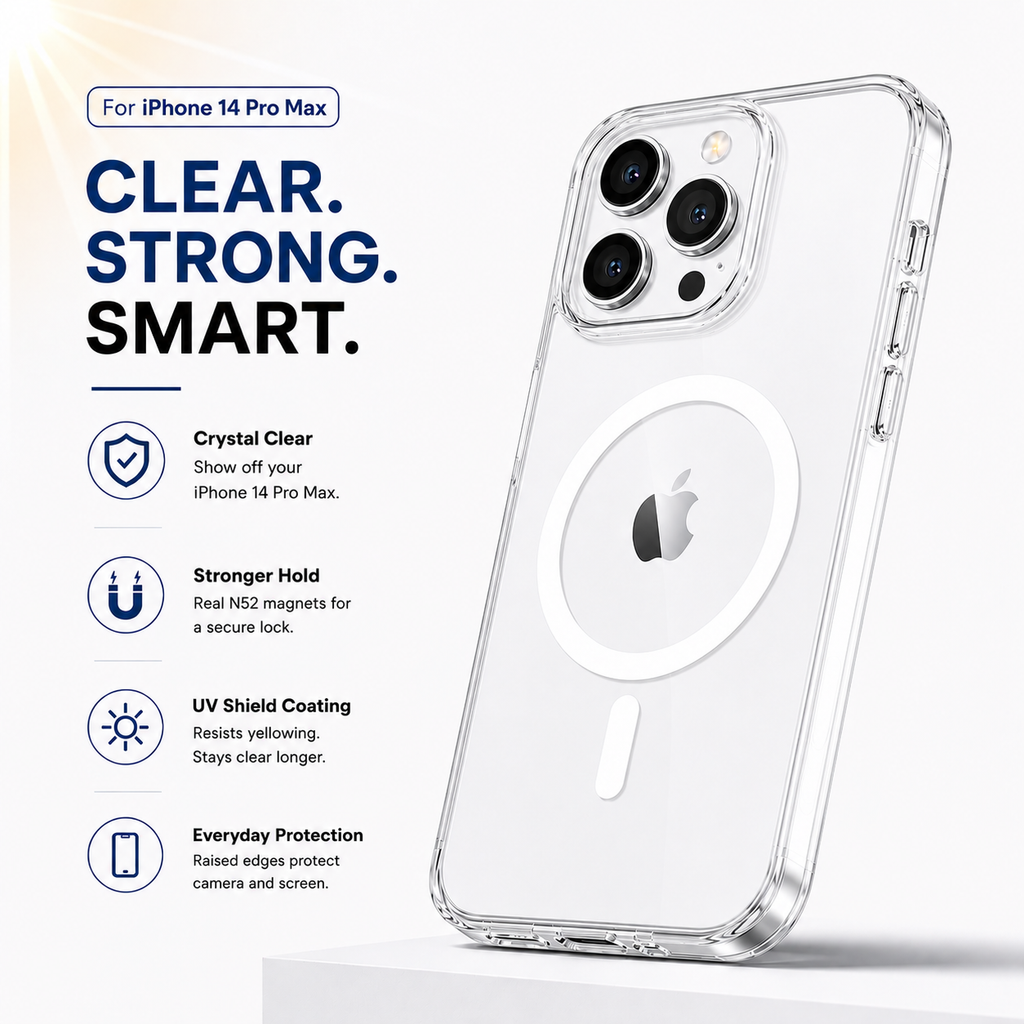 N52 MagSafe Clear Case for iPhone 14 Pro Max