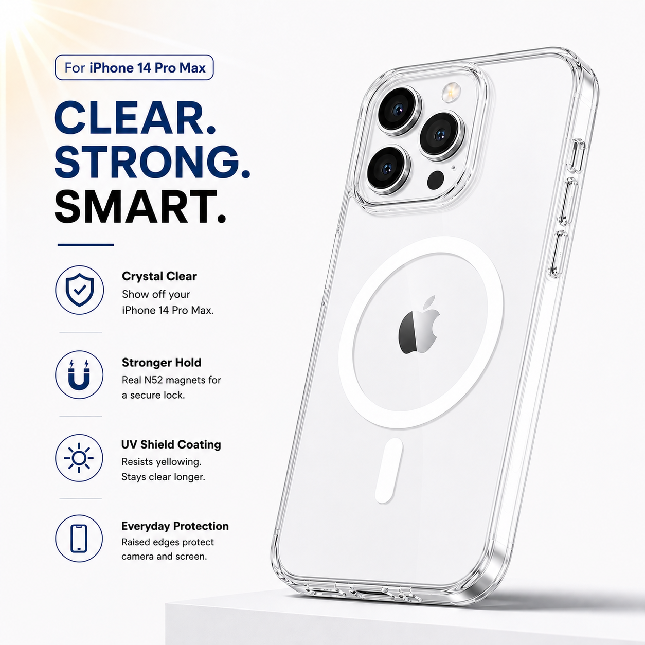 N52 MagSafe Clear Case for iPhone 14 Pro Max