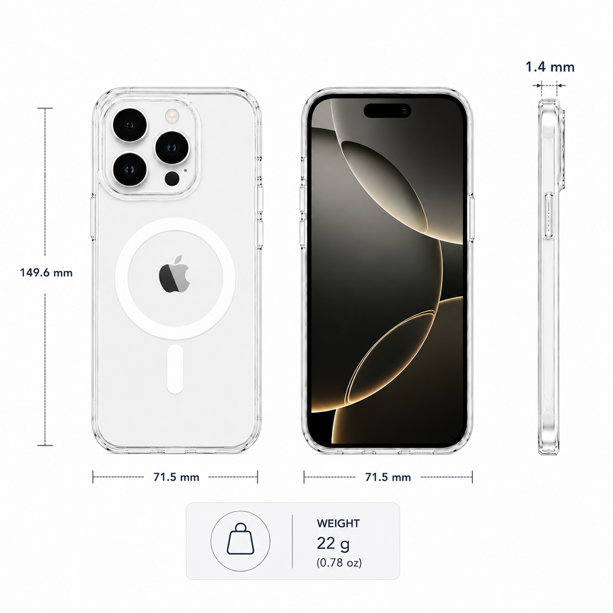 N52 MagSafe Clear Case for iPhone 16 Pro