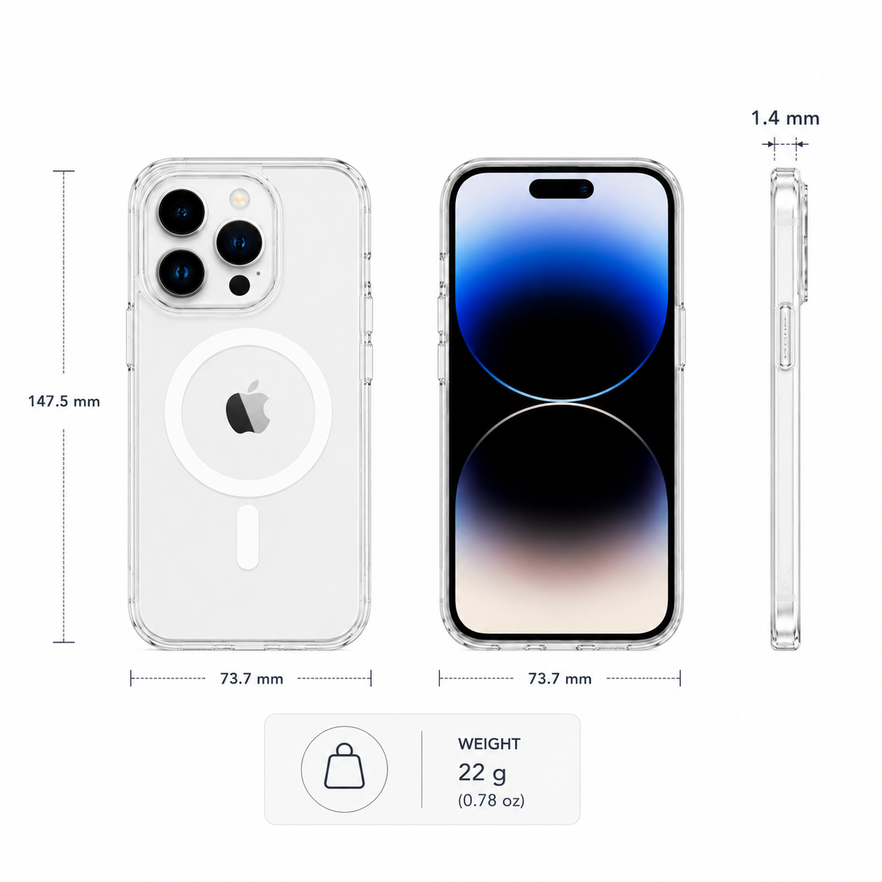N52 MagSafe Clear Case for iPhone 14 Pro