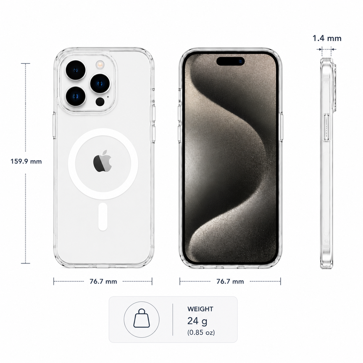 N52 MagSafe Clear Case for iPhone 15 Pro Max