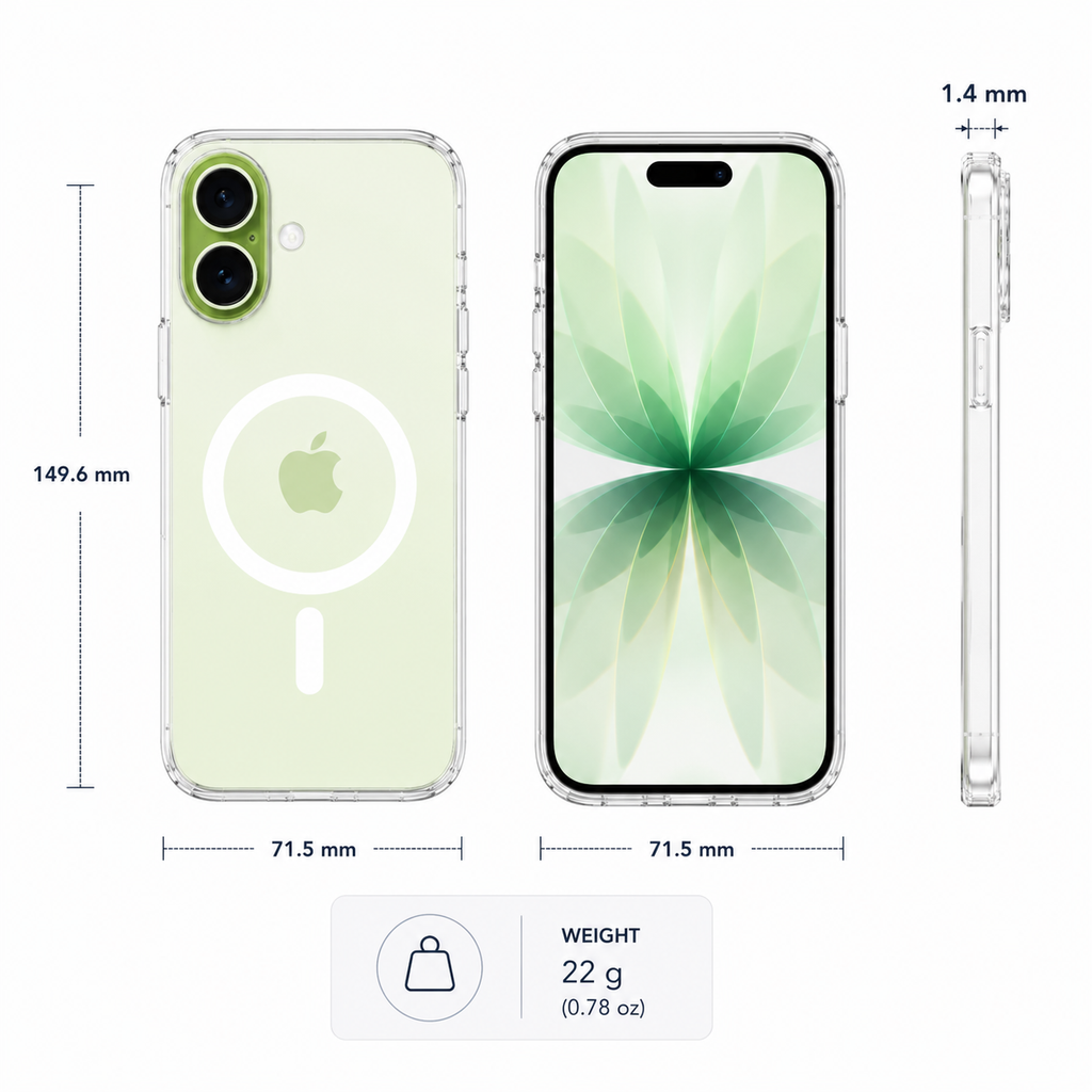 N52 MagSafe Clear Case for iPhone 17