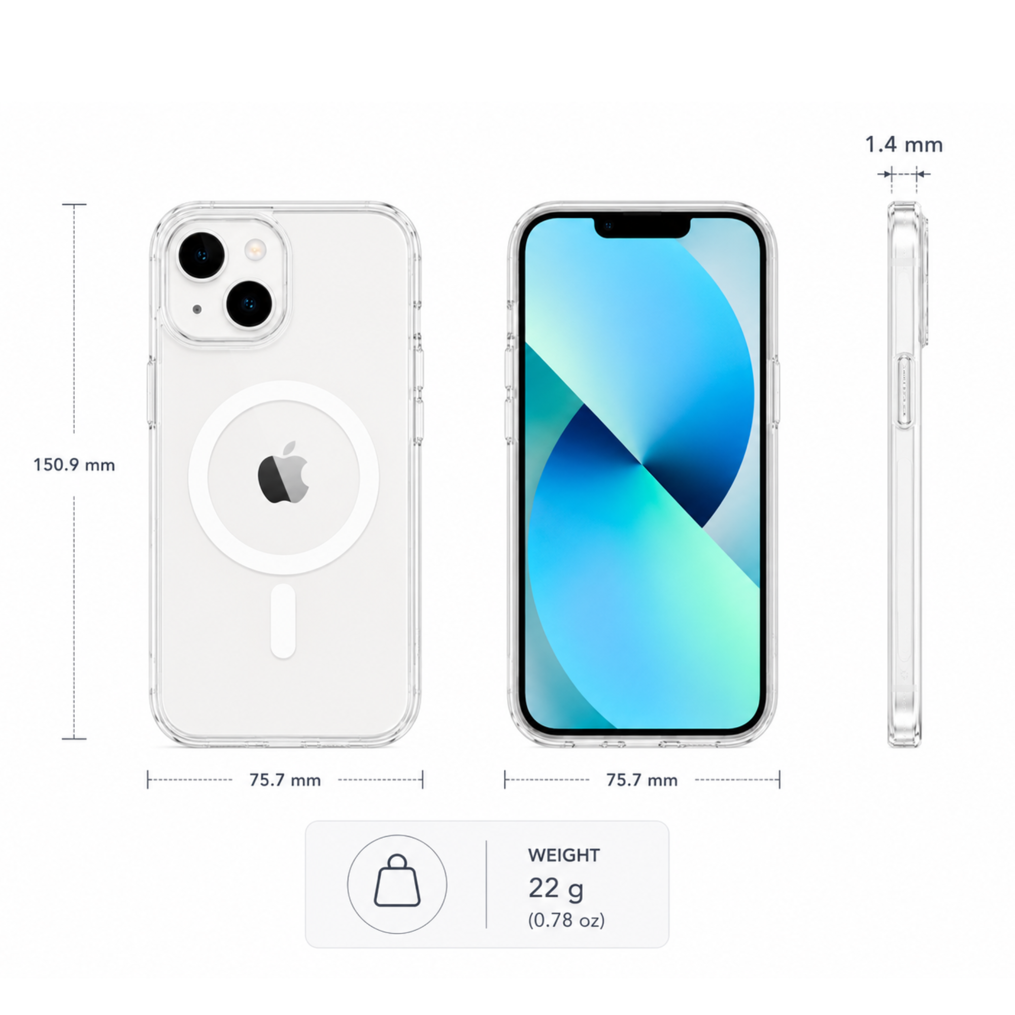 N52 MagSafe Clear Case for iPhone 13