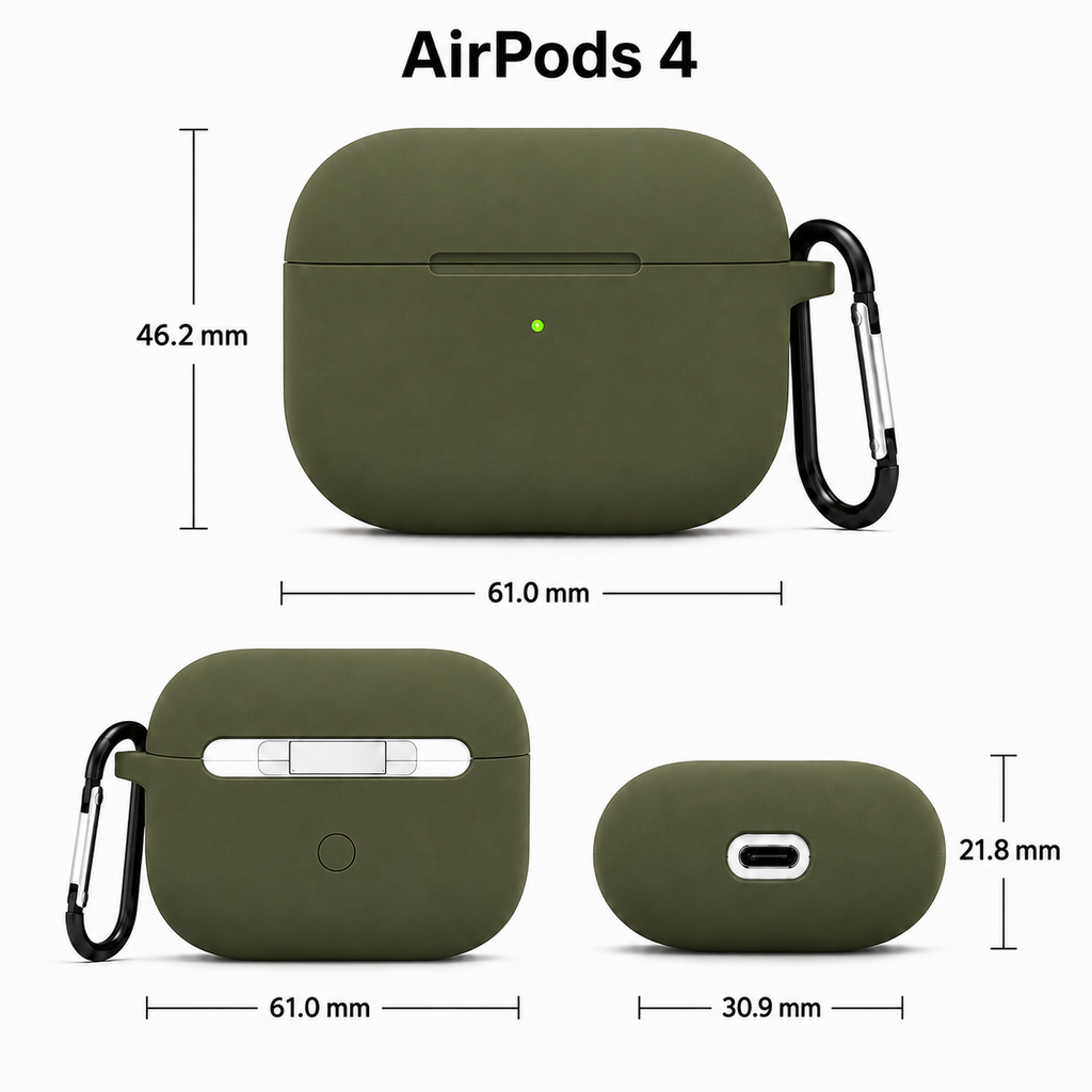Soft Silicone Protective Case for AirPods 4