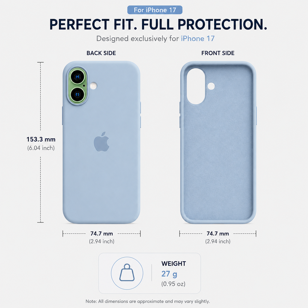 Anti-Fingerprint Premium Silicone Case for iPhone 17