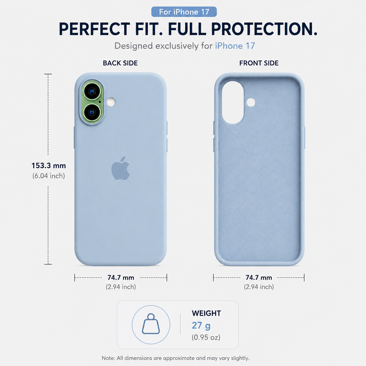 Anti-Fingerprint Premium Silicone Case for iPhone 17