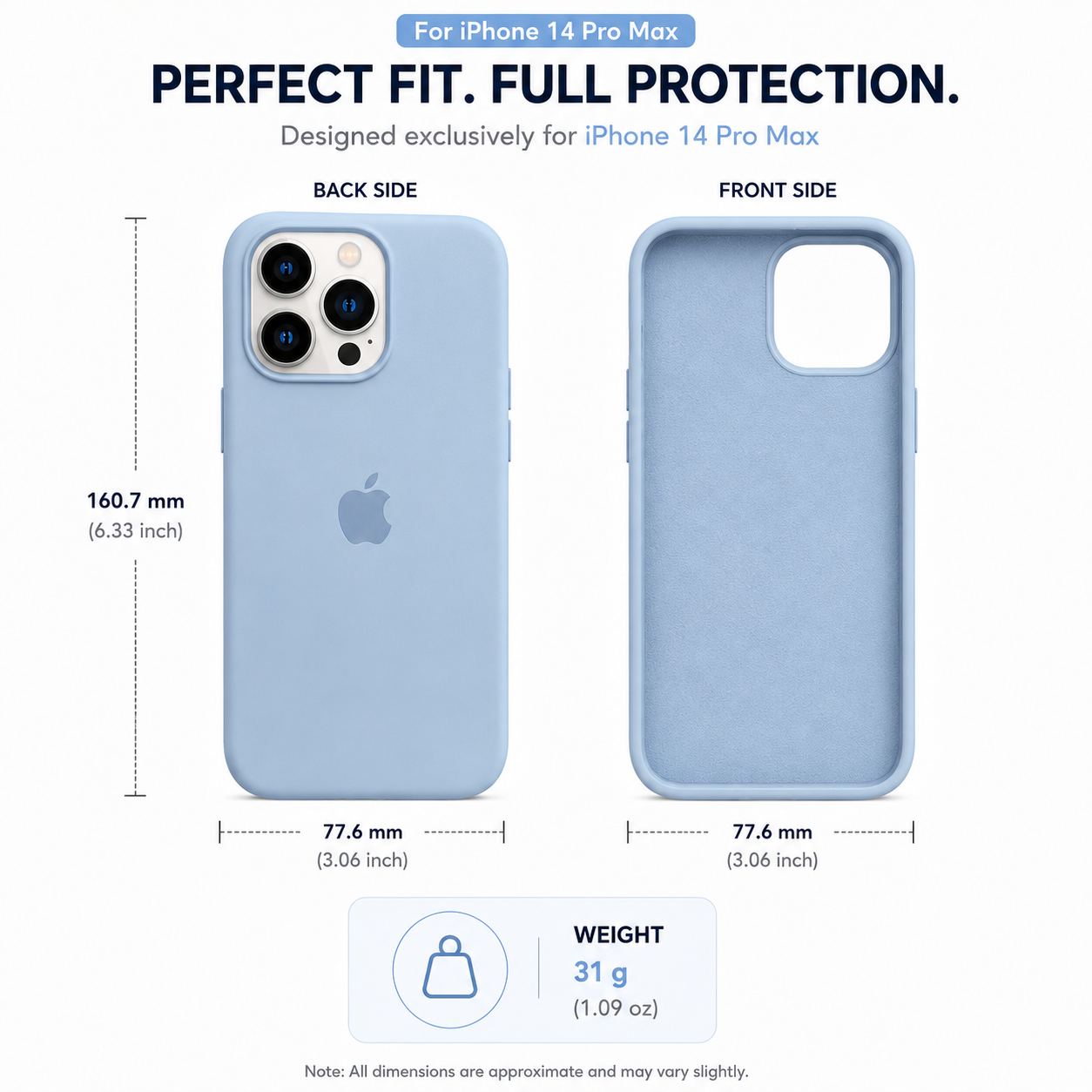 Anti-Fingerprint Premium Silicone Case for iPhone 14 Pro Max