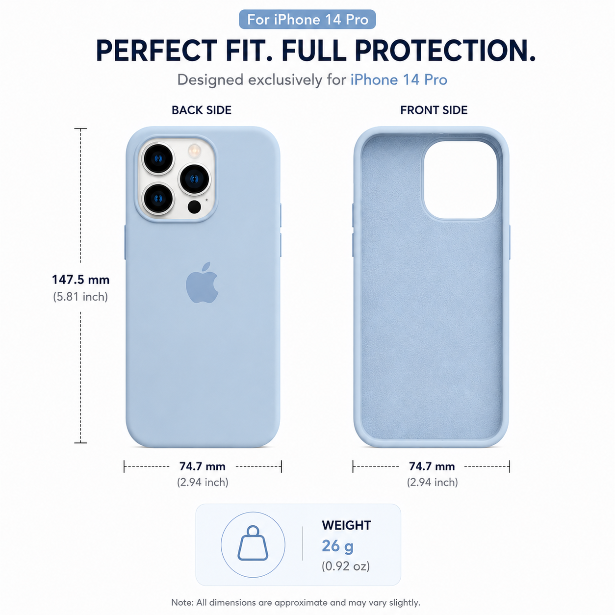 Anti-Fingerprint Premium Silicone Case for iPhone 14 Pro