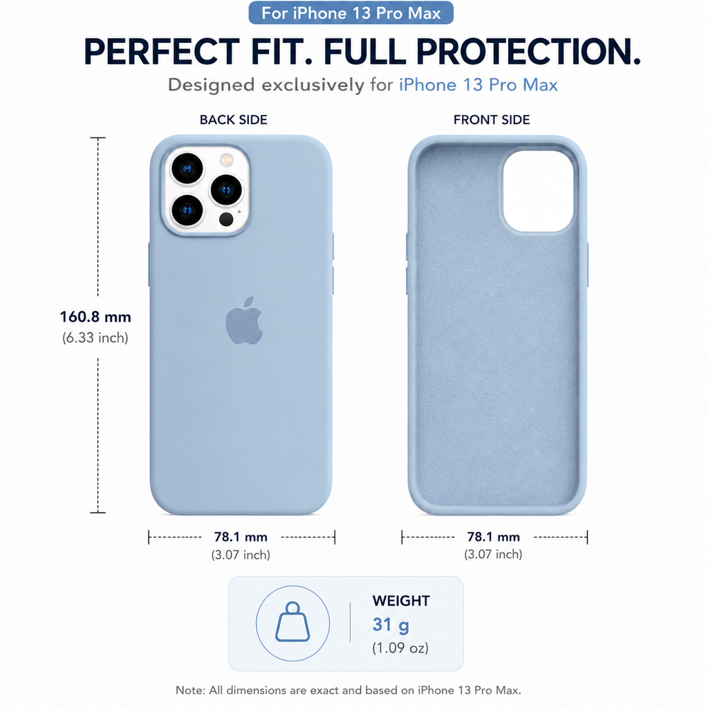 Anti-Fingerprint Premium Silicone Case for iPhone 13 Pro Max