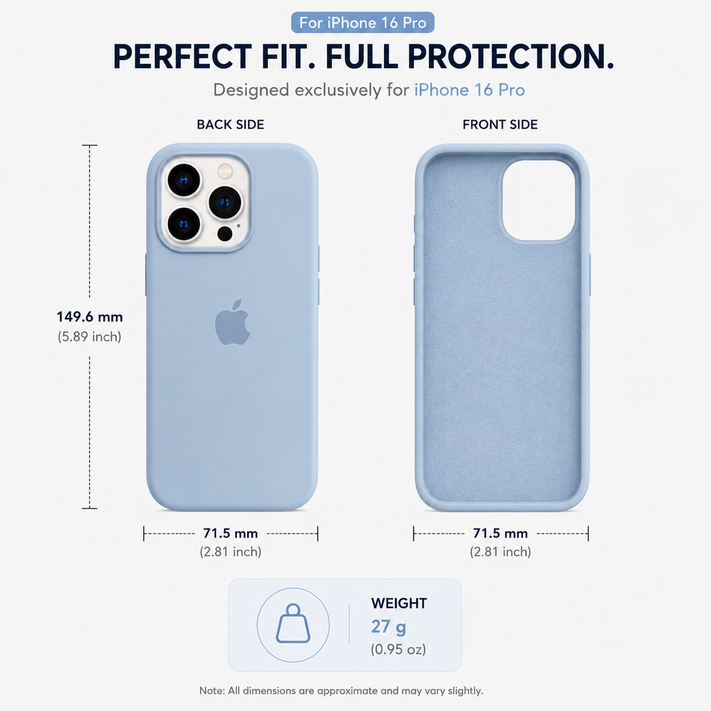 Anti-Fingerprint Premium Silicone Case for iPhone 16 Pro