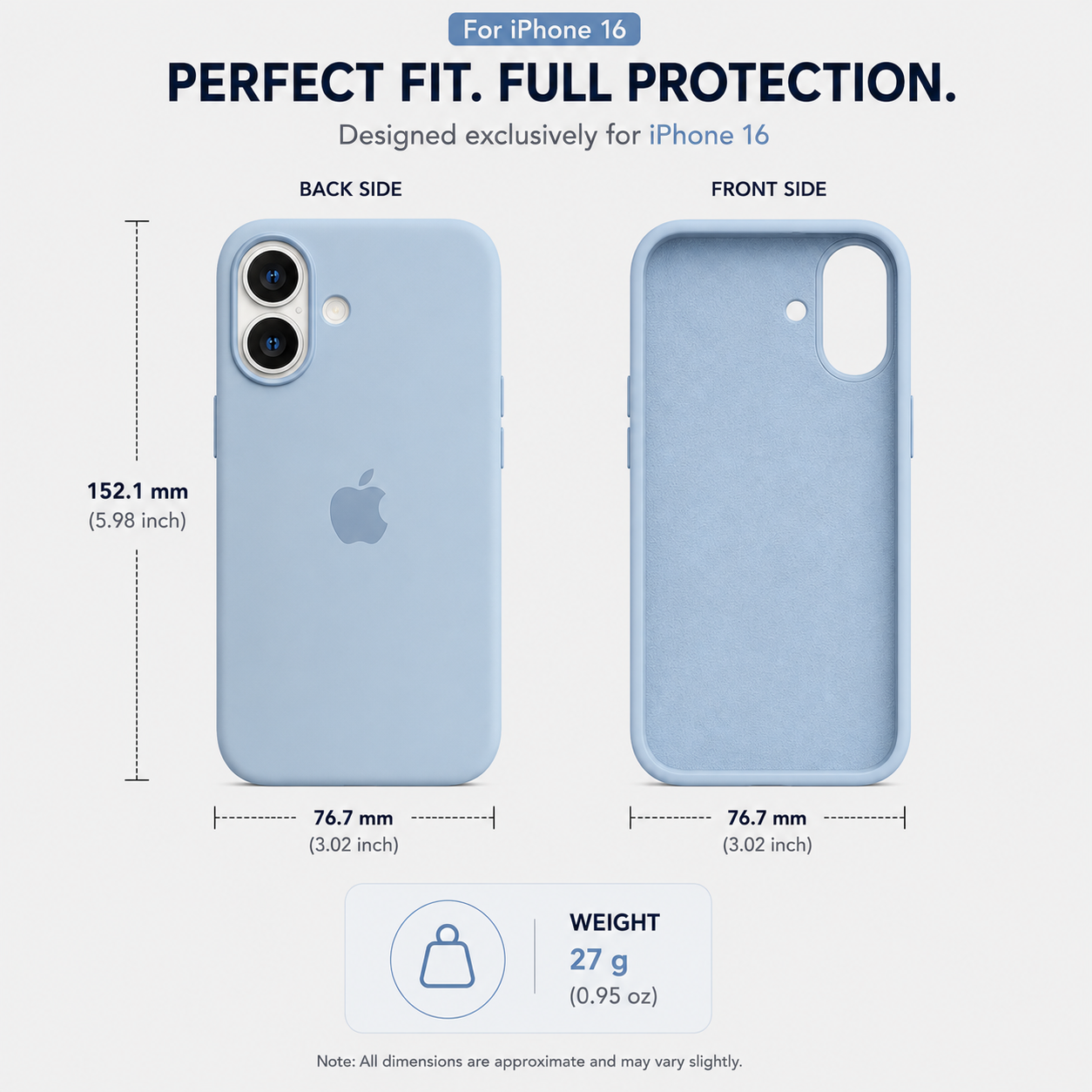 Anti-Fingerprint Premium Silicone Case for iPhone 16