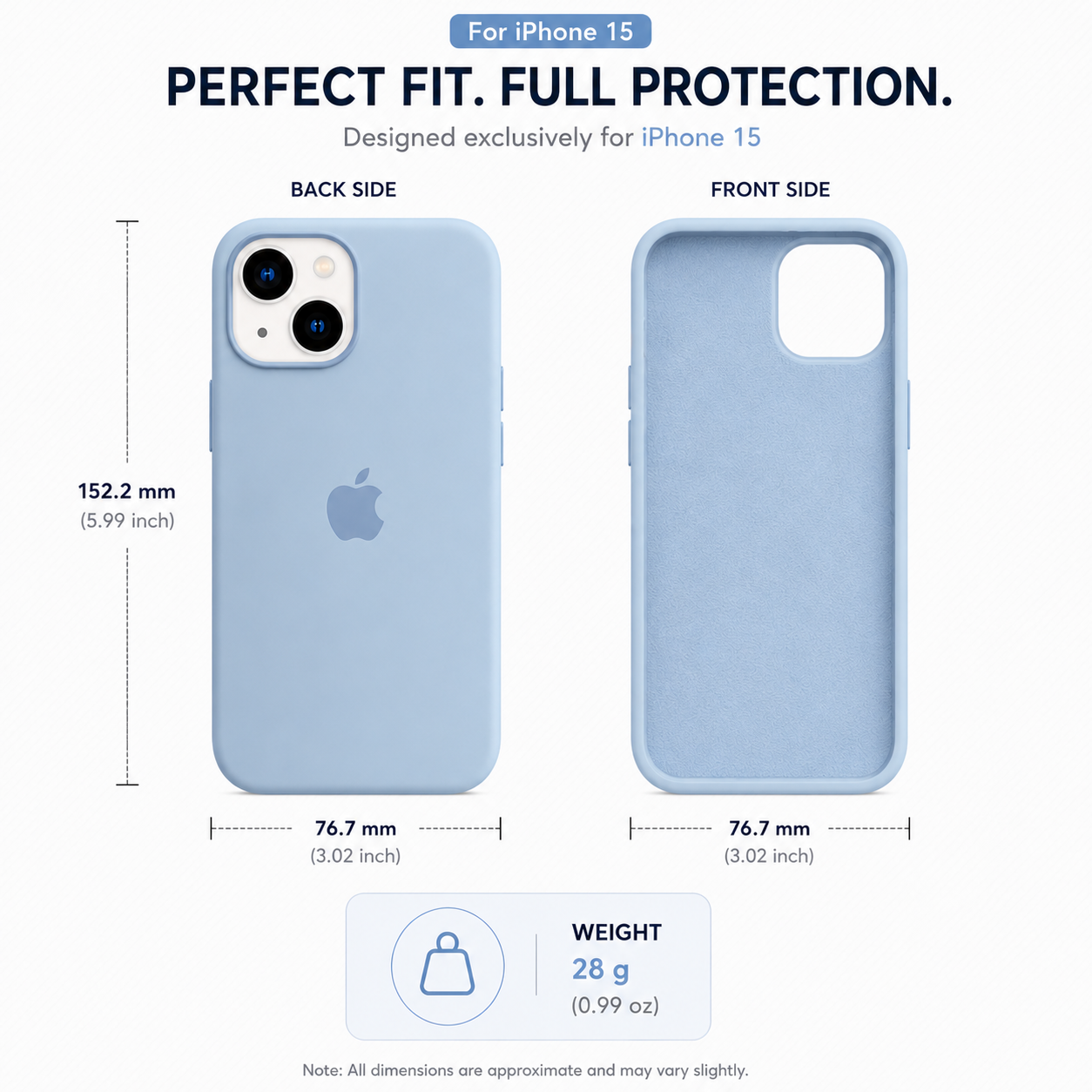 Anti-Fingerprint Premium Silicone Case for iPhone 15