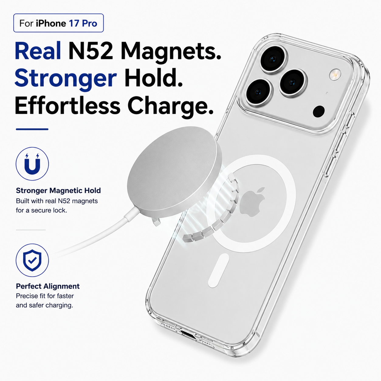 N52 MagSafe Clear Case for iPhone 17 Pro
