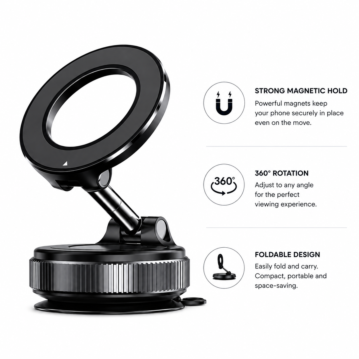 360 Degree MagPro Mount with N52 MagSafe
