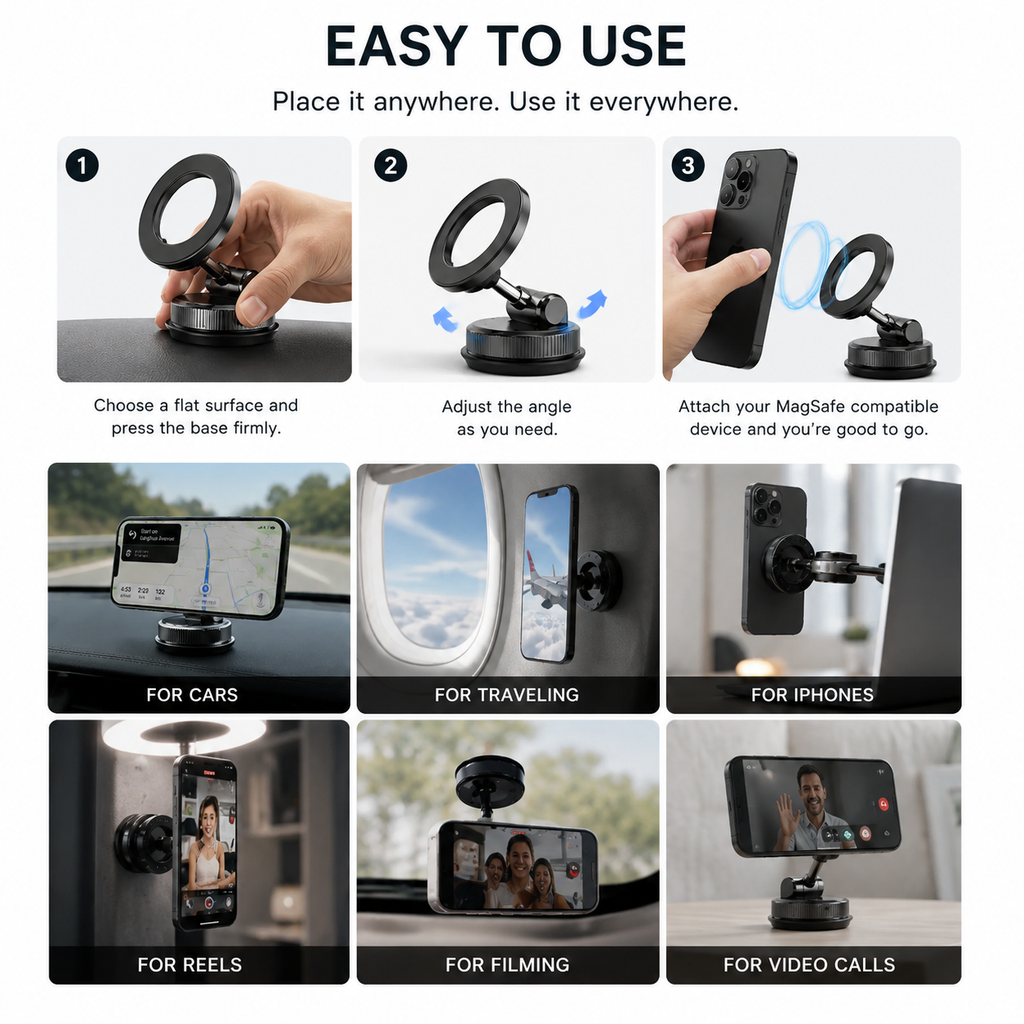 360 Degree MagPro Mount with N52 MagSafe